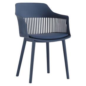Cadeira Decorativa Sócrates Azul Marinho Gran Belo