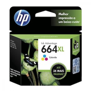 Cartucho de Tinta HP 664XL F6V30AB Colorido