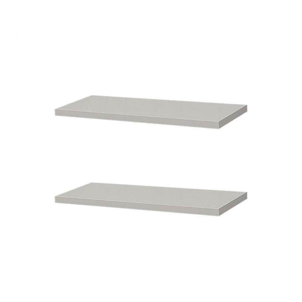 Kit 2 Prateleiras 40 x 15cm Branca Suporte Invisível