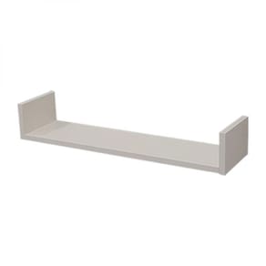 Prateleira U 100 X 10cm Branca Suporte Invisível