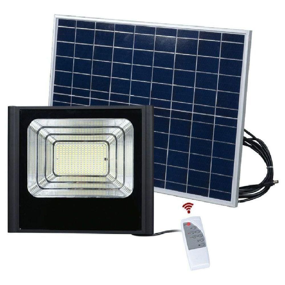 Refletor Energia Solar Holofote Placa 40w Sensor