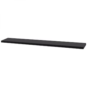Prateleira 70 X 15cm Preta Suporte Invisível