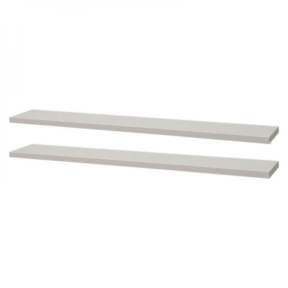 Kit 2 Prateleiras 70 X 10cm Branca Suporte Invisível