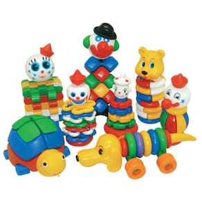 Kit Encaixe E Desencaixe 124 Peças Em Plástico - Jottplay
