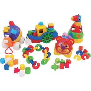 Kit Baby Didaticos Composto De 66 Peças Em Plástico Jottplay