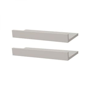 Kit 2 Prateleiras Porta Quadros 30 x 15cm Branca
