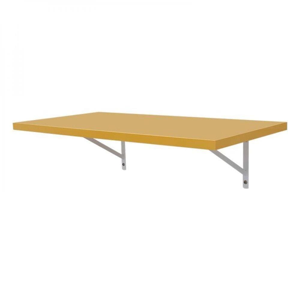Prateleira 100 X 25cm Amarela Com Mão Francesa