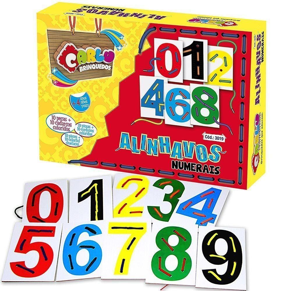 Jogo Educativo Alinhavos Numerais Carlu