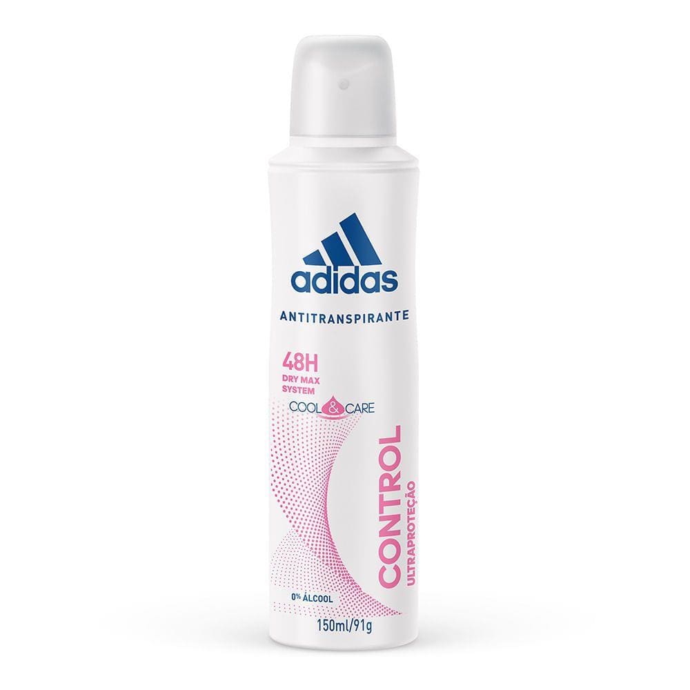 Desodorante Adidas Control Ultra Proteção Aerosol Antitranspirante 48h com 150ml