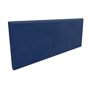 Cabeceira Painel Clean Cama Box Solteiro 90 cm Azul Marinho