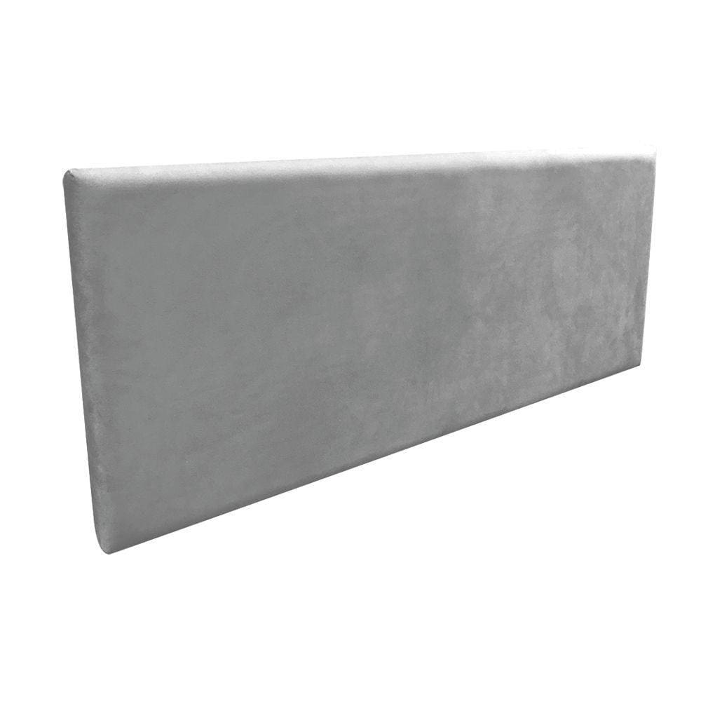 Cabeceira Painel Clean para Cama Casal 140 cm Suede Grafite
