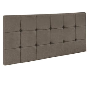 Cabeceira Painel Sleep Box Solteiro 90cm Suede Marrom Rato