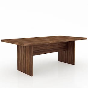 Mesa De Reunião Me4119 Nogal Tecno Mobili