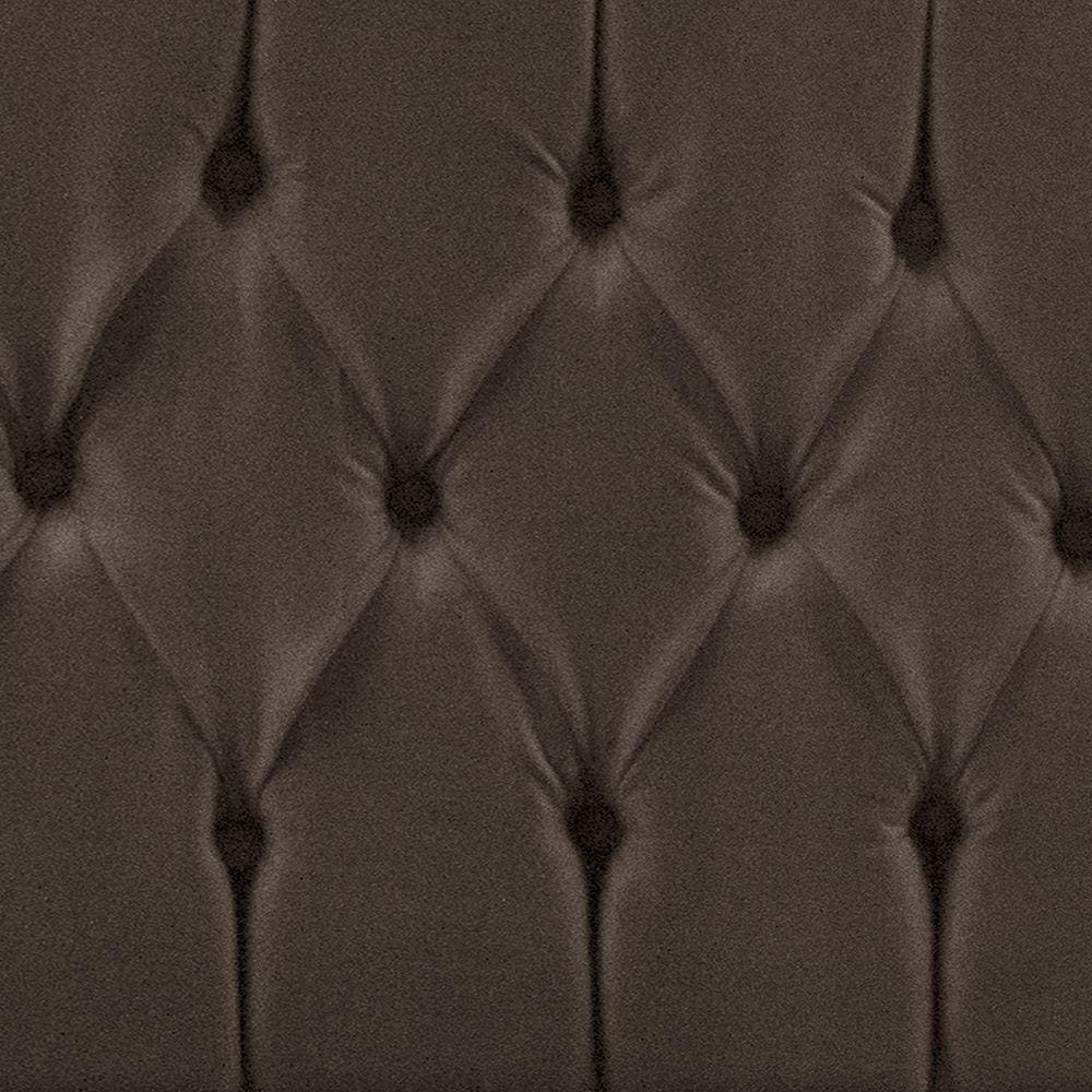 Cabeceira Casal 1,40m Madrid Suede Marrom Dal Poz Estofados