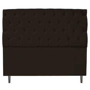 Cabeceira Estofada Liverpool 140 cm Casal Corano Marrom
