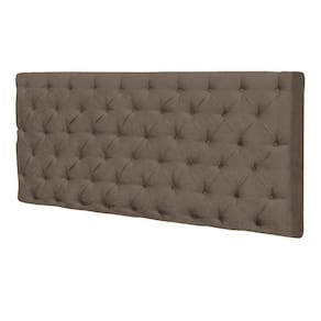 Cabeceira Painel Cristal Box Solteiro 1m Suede Marrom Rato