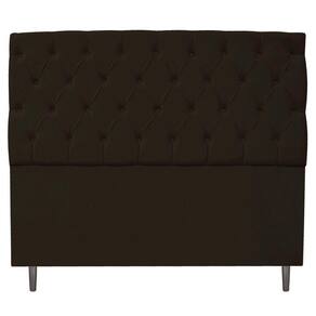 Cabeceira Estofada Liverpool 195cm King Corano Marrom