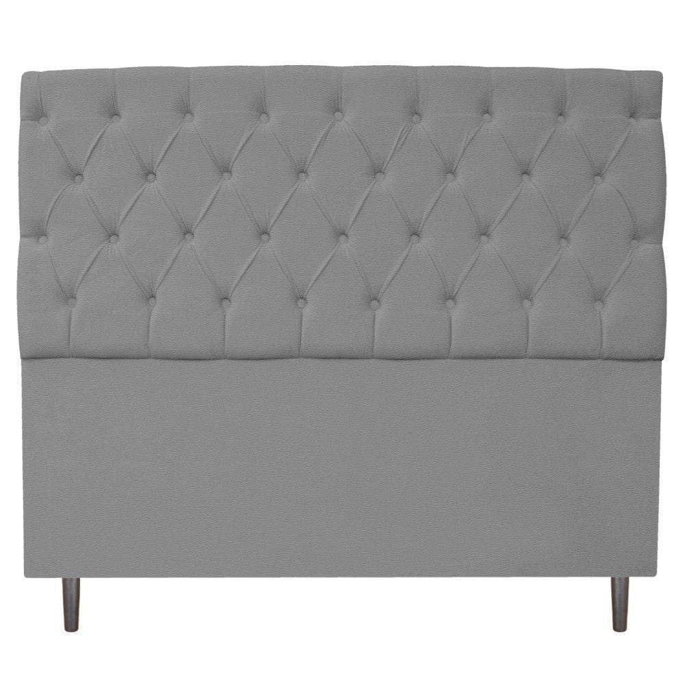 Cabeceira Queen 160 cm Estofada Liverpool CoranoCinza