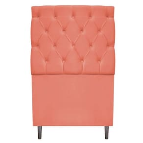 Cabeceira Estofada Liverpool 90 Cm Suede Coral Adj Decor