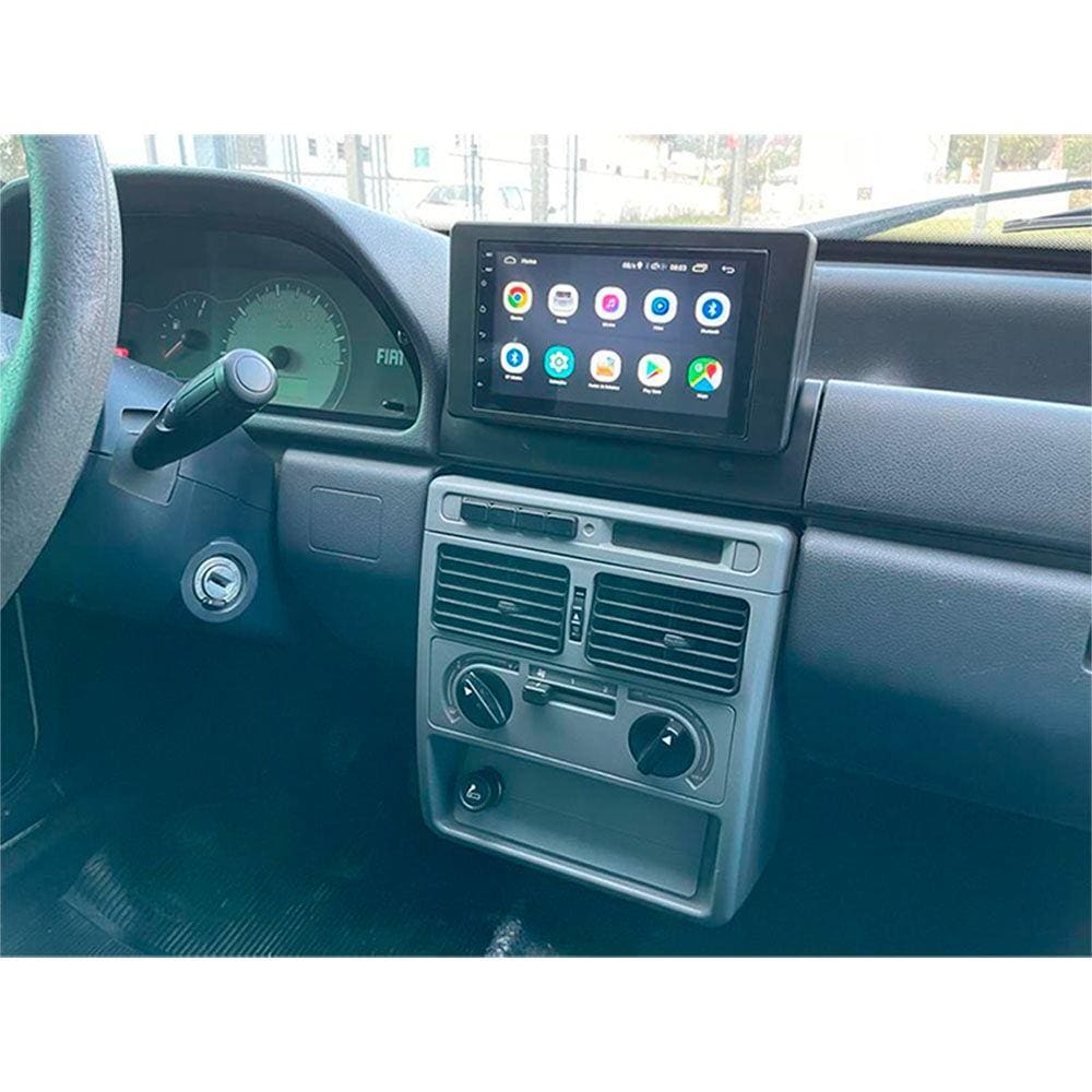 Kit Multimidia 2din MP5 Fiat Uno Mille e Fiorino 2004 a 2013