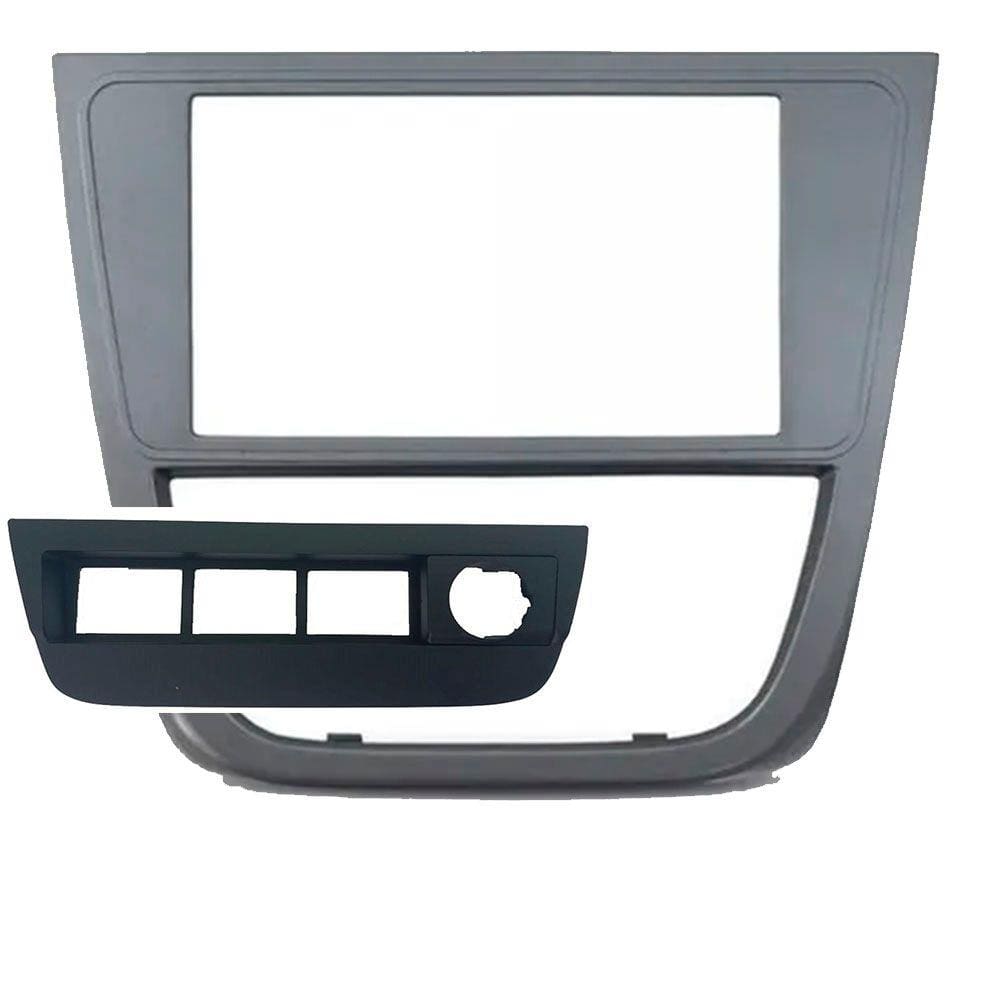 Moldura Painel 2DIN Gol Voyage Saveiro G5 Sup 4 Botões Grafite