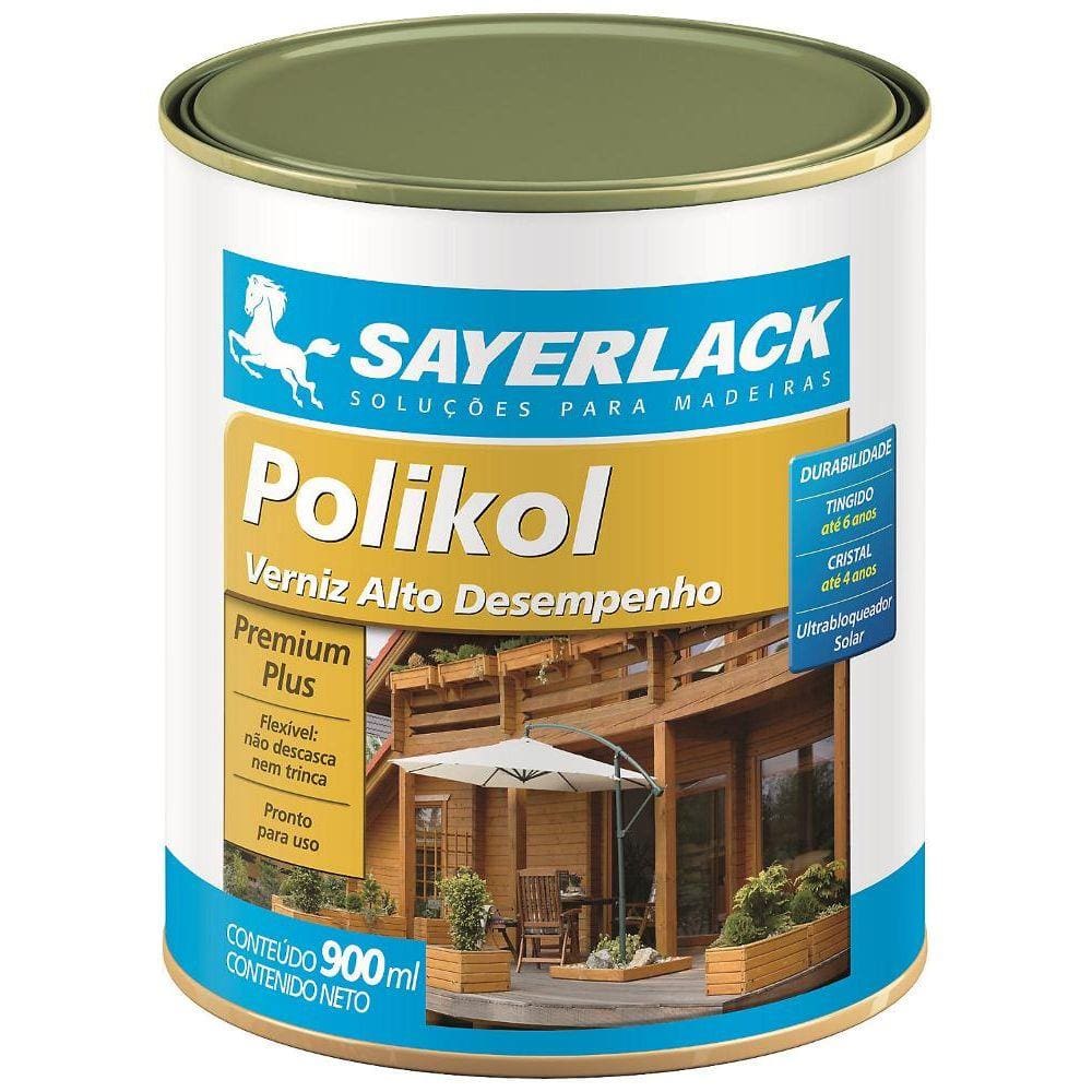 Verniz Polikol Acetinado 0,9L Canela Sayerlack