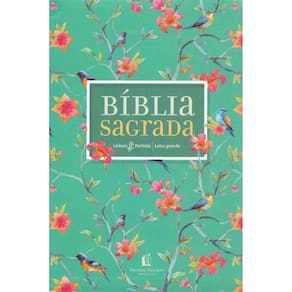 Bíblia Sagrada - Capa Flores - Letra Grande