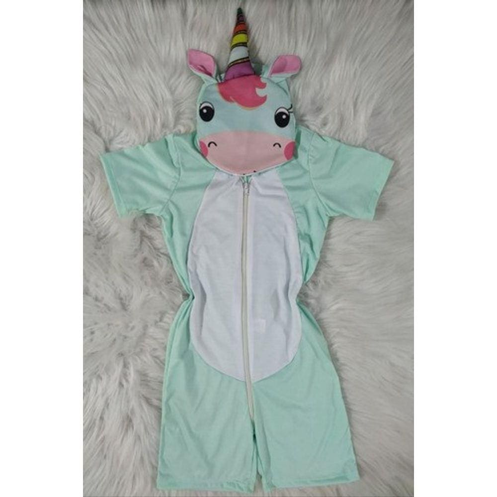 - Pijama Unicórnio Infantil Macacão Kigurumi Pokemon Pintadinh