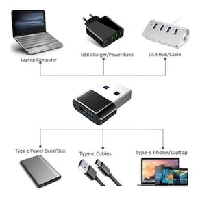 Adaptador Usb Tipo C Fêmea X Usb 2.0 Macho - X-Cell