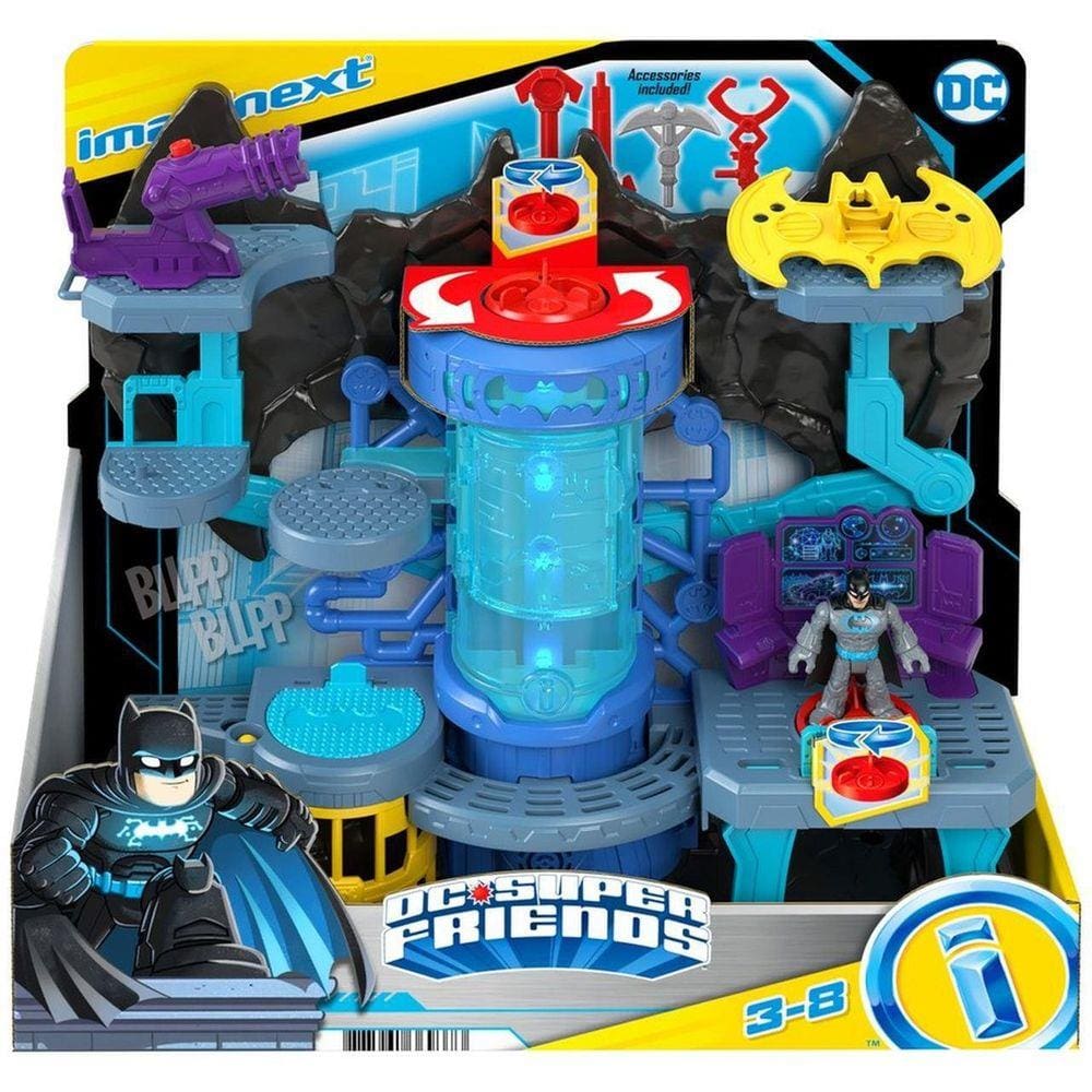 Boneco Batman Playset Batcaverna Com Luz E Som Imaginext