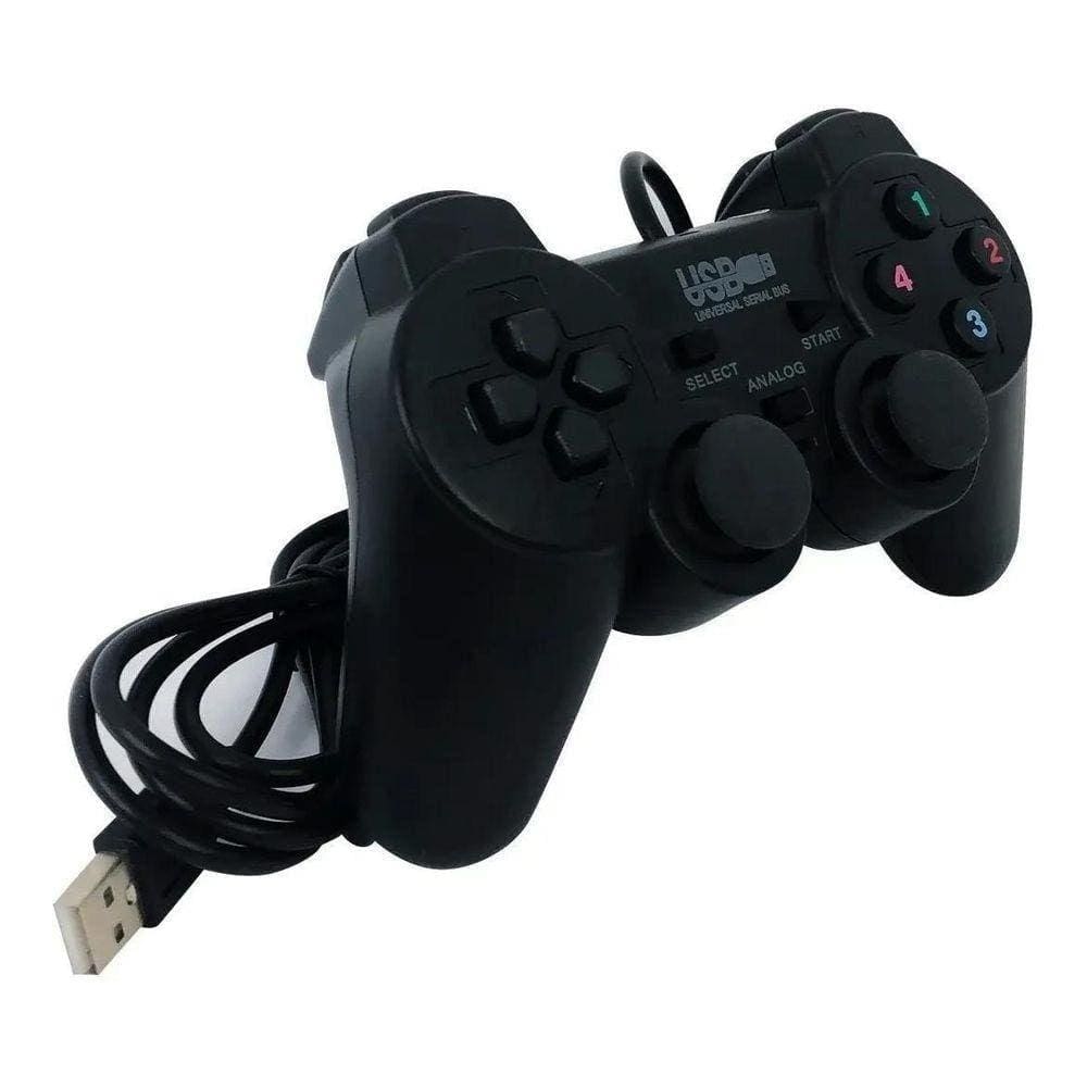 Controle Manete Joystic Usb Analogico Pc Ps2 Game - Online