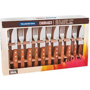 Jogo De Talheres Jumbo Tramontina 12 Peças Garfo Faca Inox