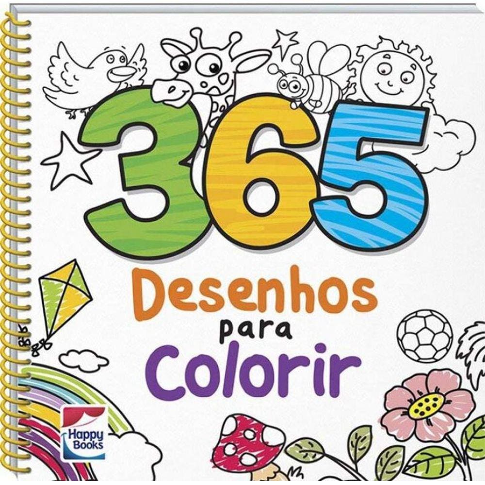 365 Desenhos Para Colorir - (Happy)