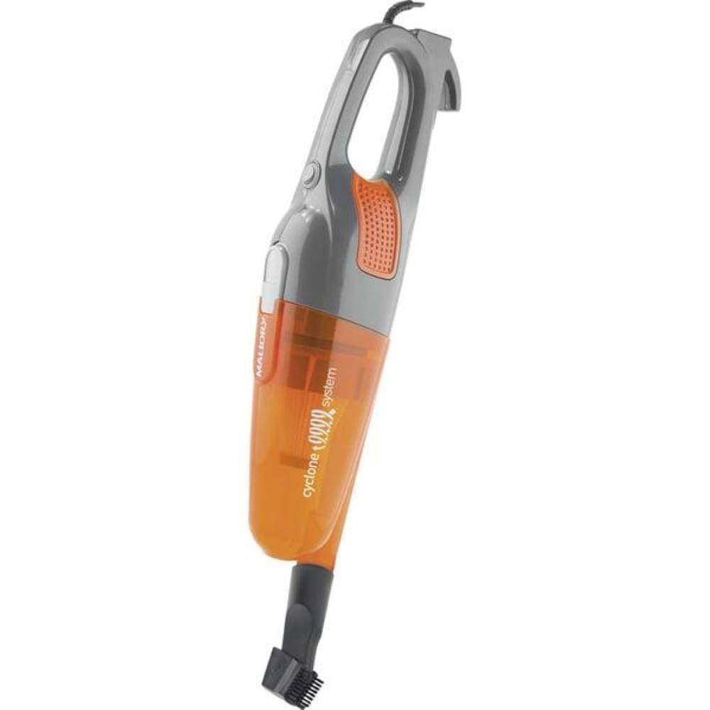 Aspirador de Pó Mallory Speedy 2 em 1 Cinza e Laranja - 220 Volts