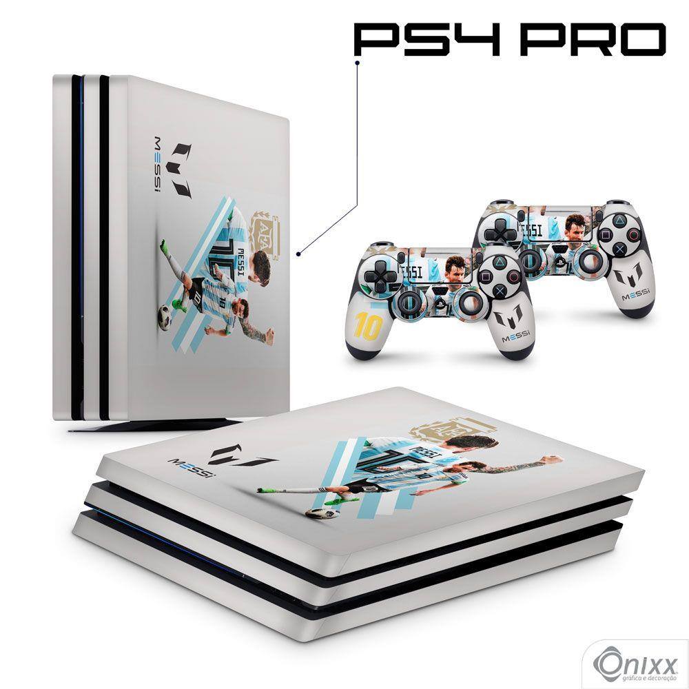 Skin PS4 PRO Adesiva Messi - Argentina