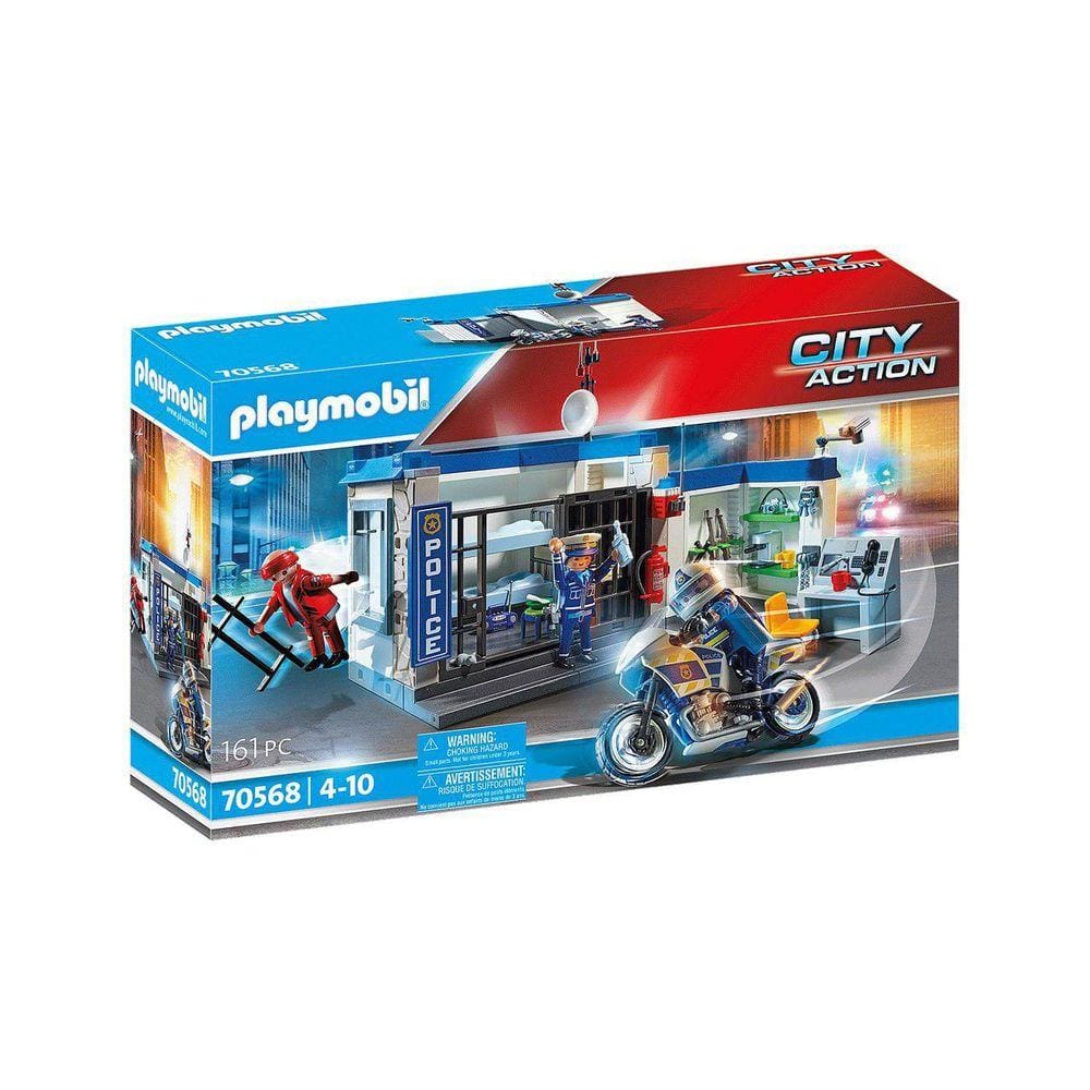 Playmobil City Action Fuga Da Prisão 161 Peças - 70568