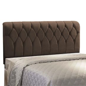 Cabeceira Miami Cama Box Solteiro 100 Cm Suede Marrom D´rossi