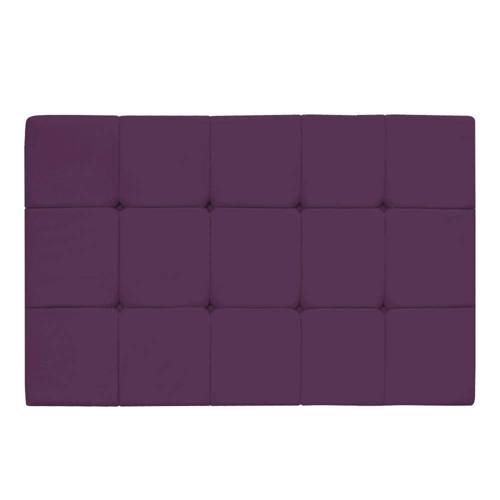 Cabeceira King Size Suspensa Sleep 195 cm Suede Roxo