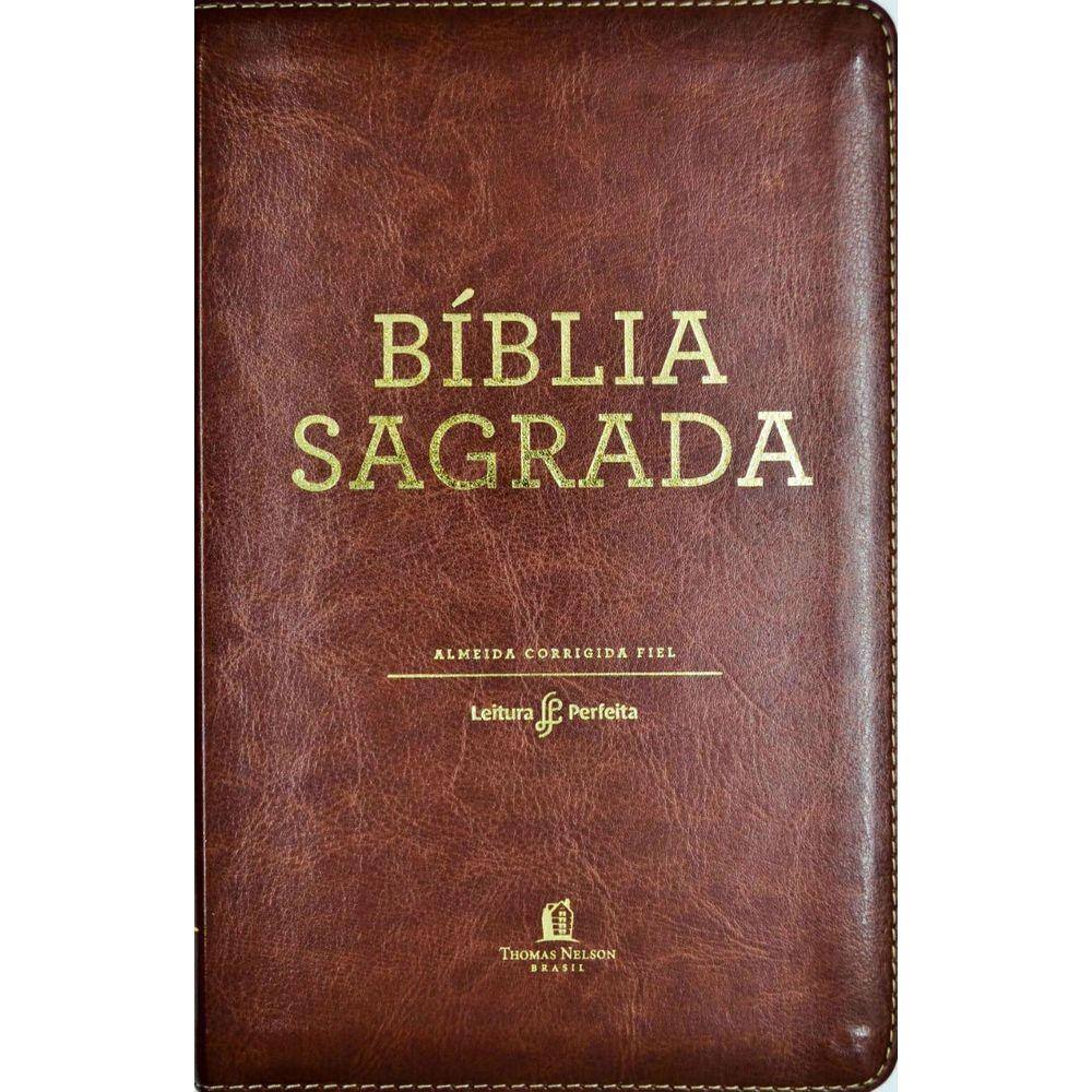 Bíblia Leitura Perfeita  Acf Capa Marrom luxo