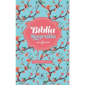 Biblia Leitura Perfeita Acf Capa Floral luxo