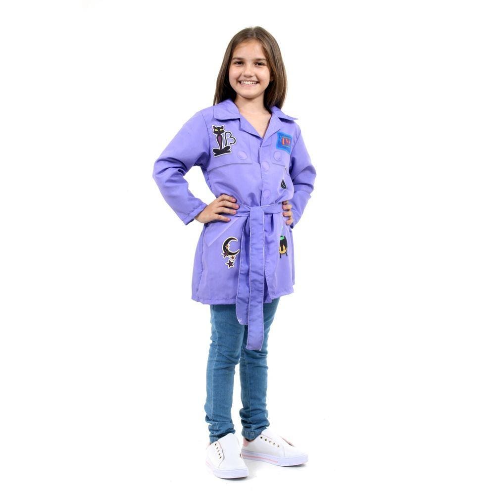 Fantasia Dpa Berenice Detetives do Prédio Azul 3 Capa Lilás Roupa Oficial Dpa Roxa Bruxa Berenice