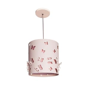 Lustre Infantil Pendente Borboletas Duplo 25 X25