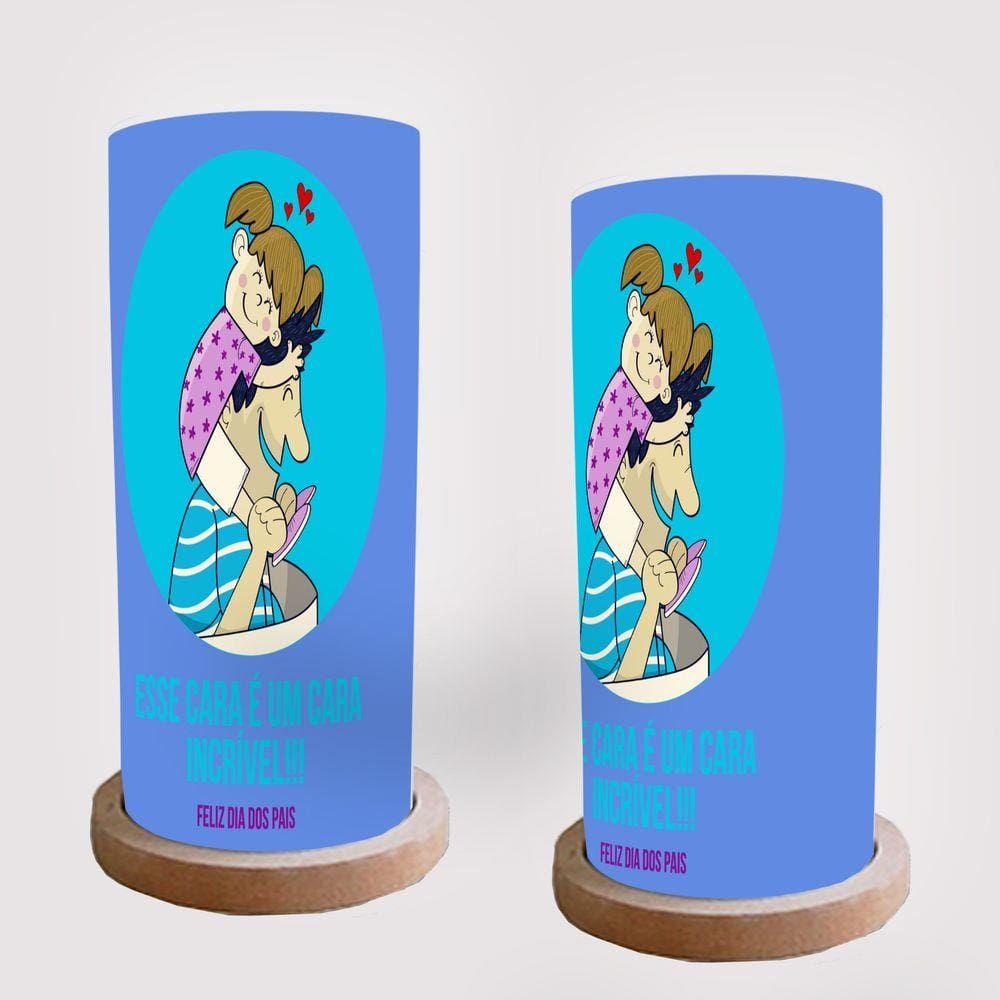 Abajur decorativo Dia dos Pais Modelo 05