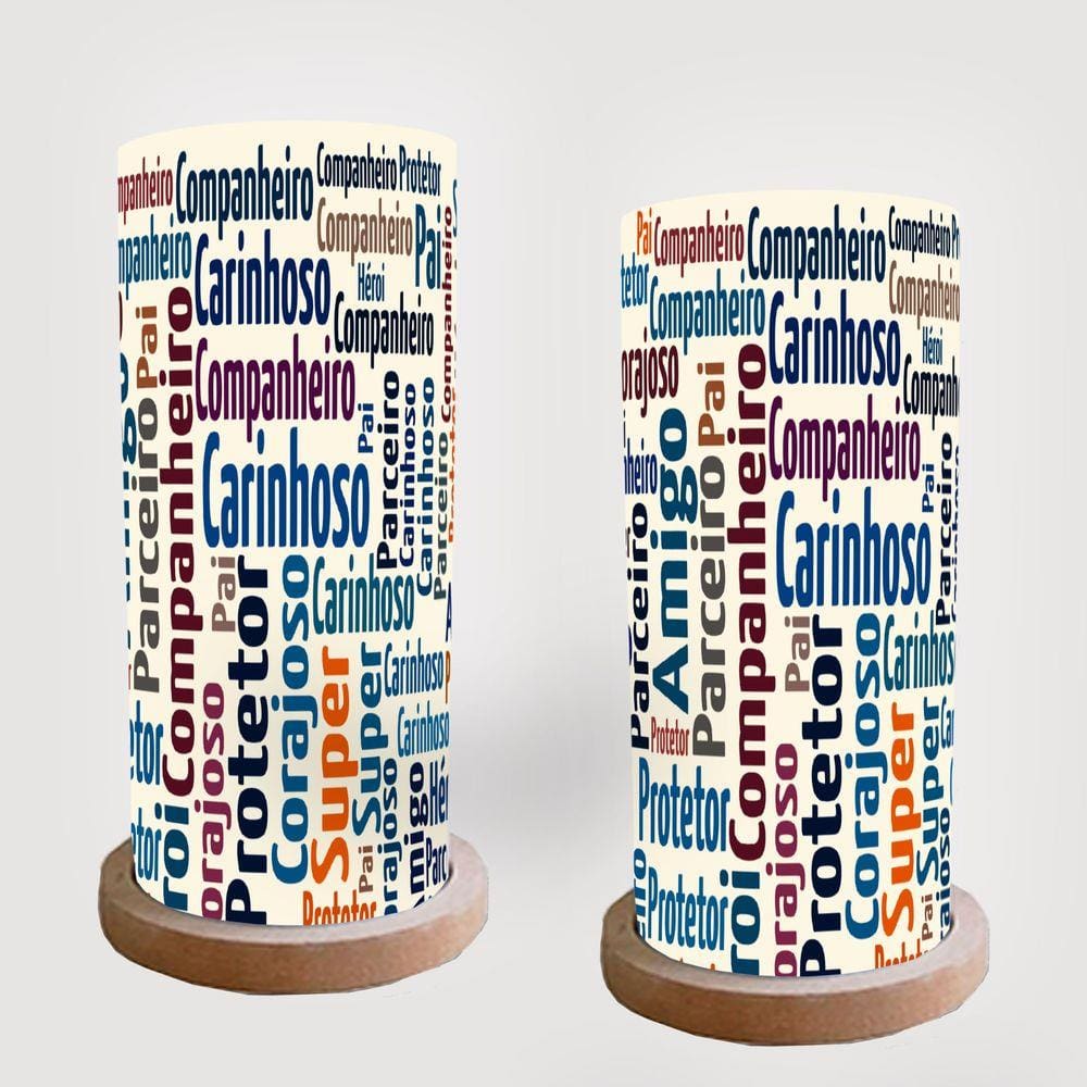 Abajur decorativo Dia dos Pais Modelo 07