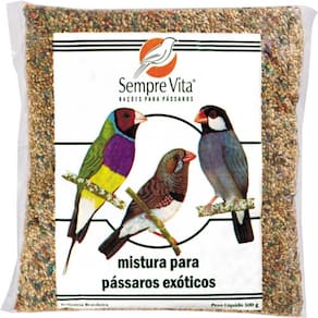 Mistura para Pássaros Exóticos Sempre Vita 500 g