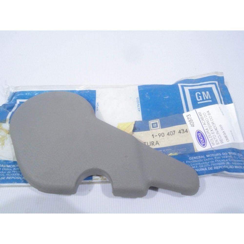 Moldura Externa Reclinador Banco Carona Cinza Omega 93/98