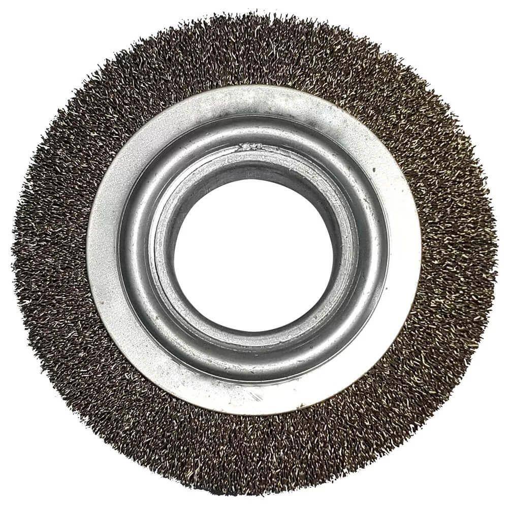 Escova Aço Rotativo - Ondulado - 8"x 2" - Fio 0,60 - Nac
