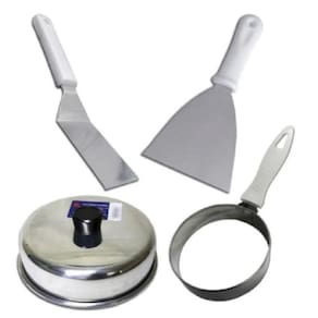 Kit P Lanches Abafador Modelador De Ovo E 2 Espátulas 5 E 4