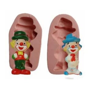 Molde De Silicone Palhaço, Circo, Patati - Patata, Resina, Confeitaria, Biscuit Molds Planet