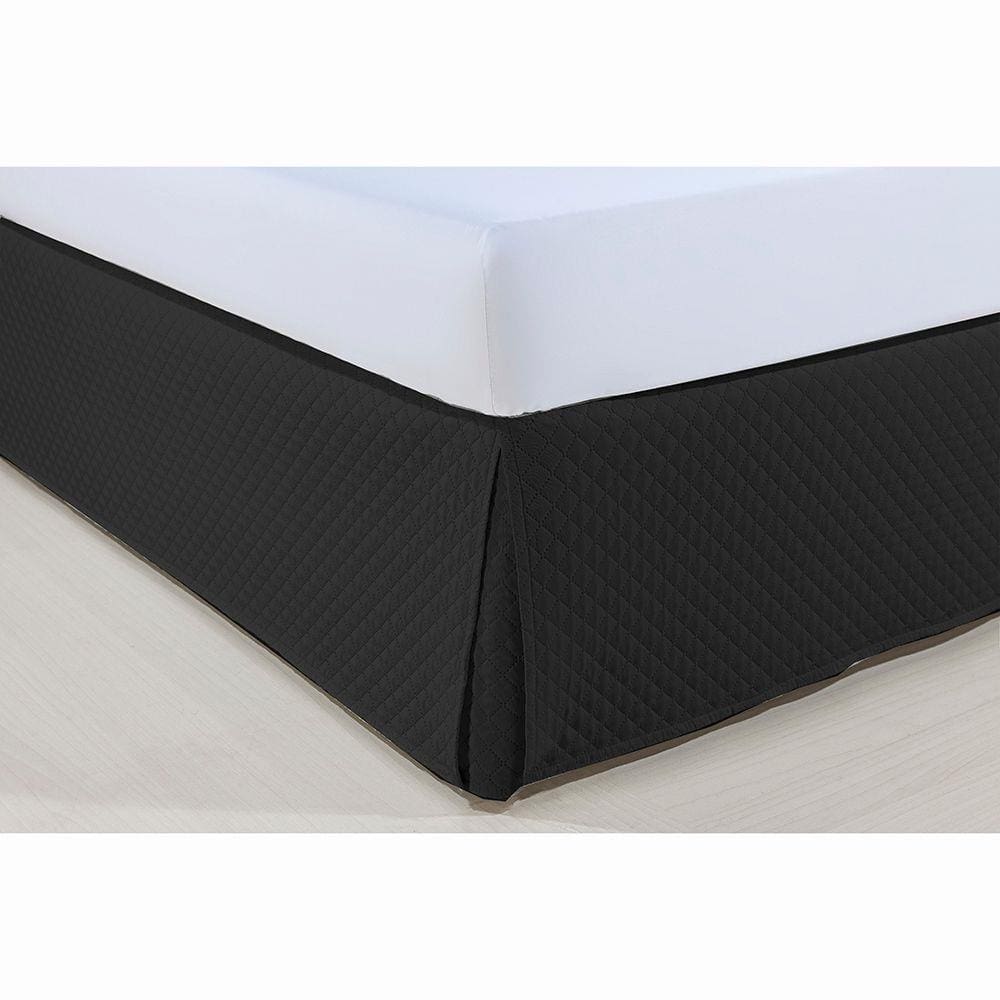 Saia P/ Cama Box - Atenas - King Size - Preto - Niazitex